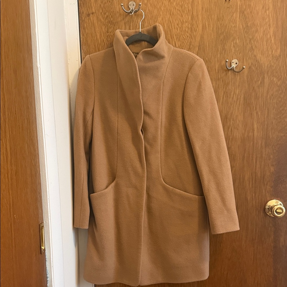 Aritzia Camel Pea Coat